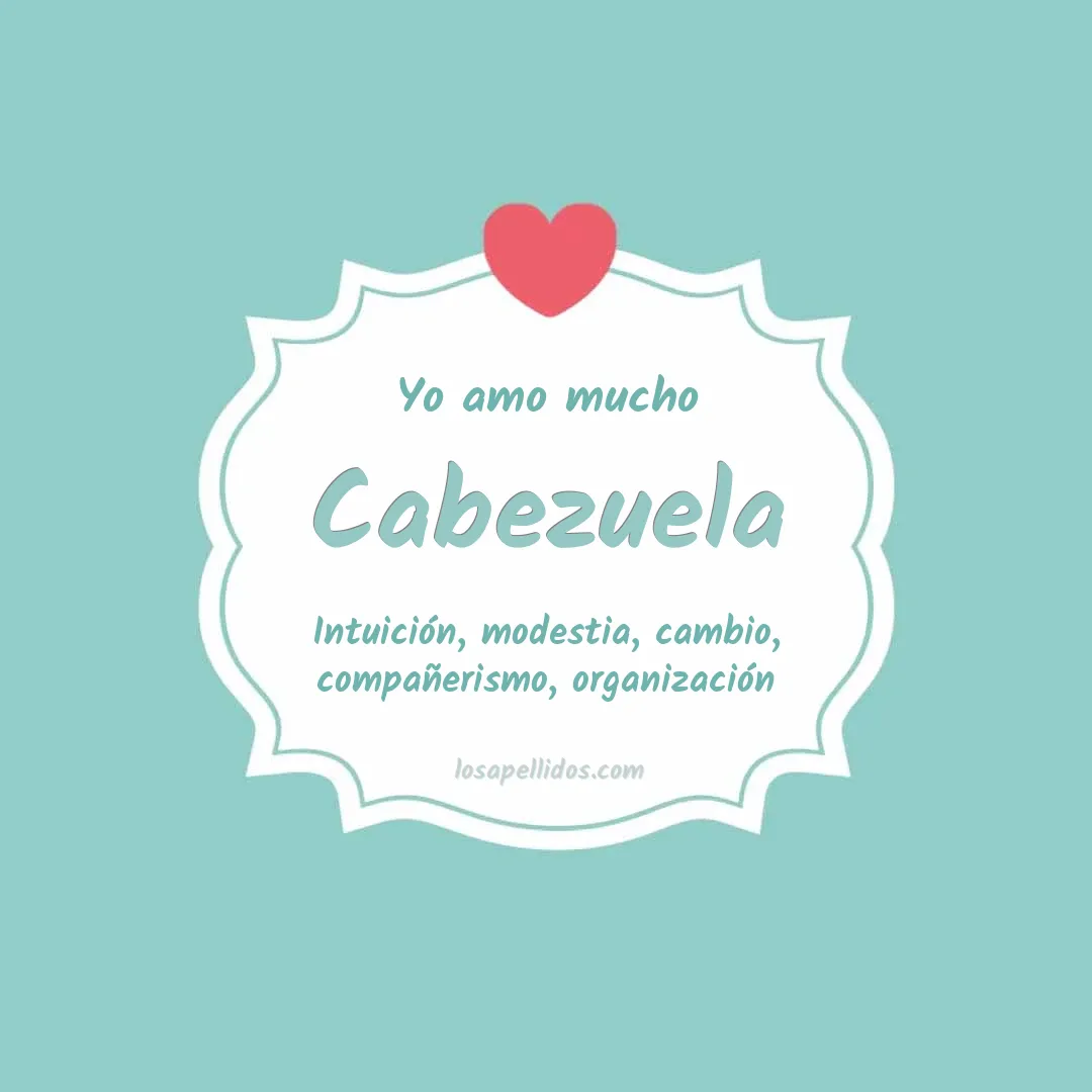 Yo amo mucho Cabezuela