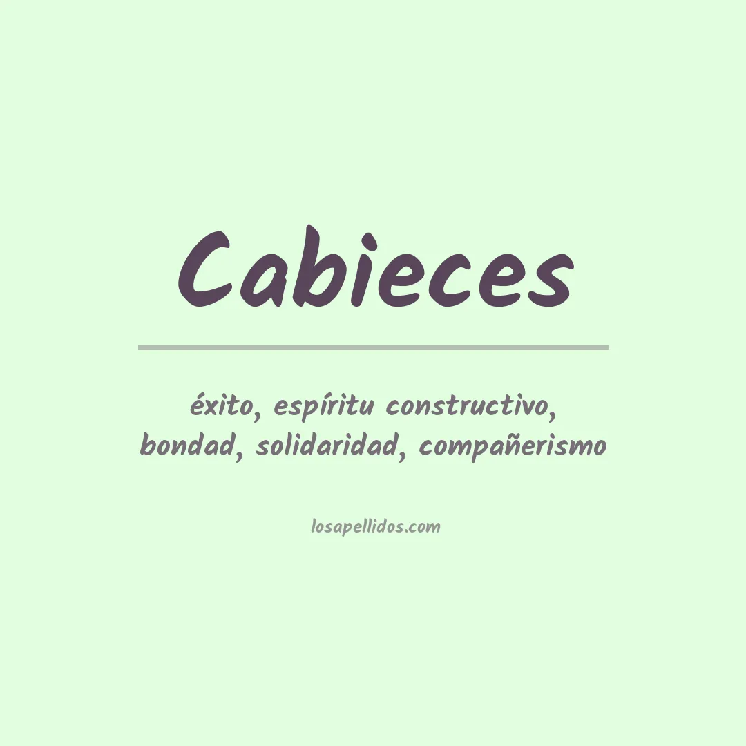 Apellido Cabieces