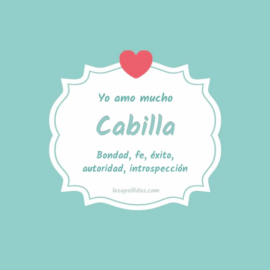Yo amo mucho Cabilla