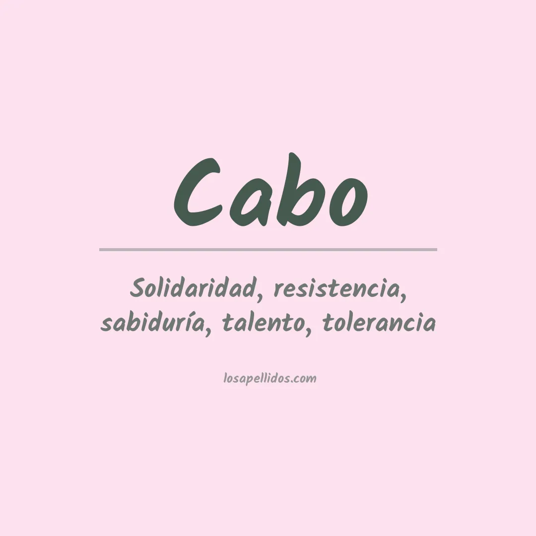 Apellido Cabo