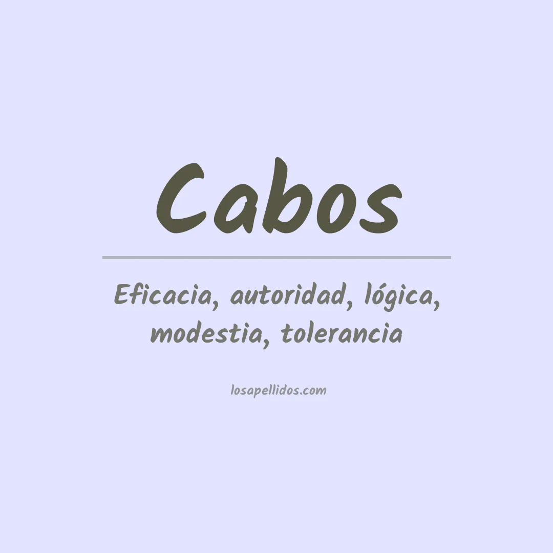 Apellido Cabos