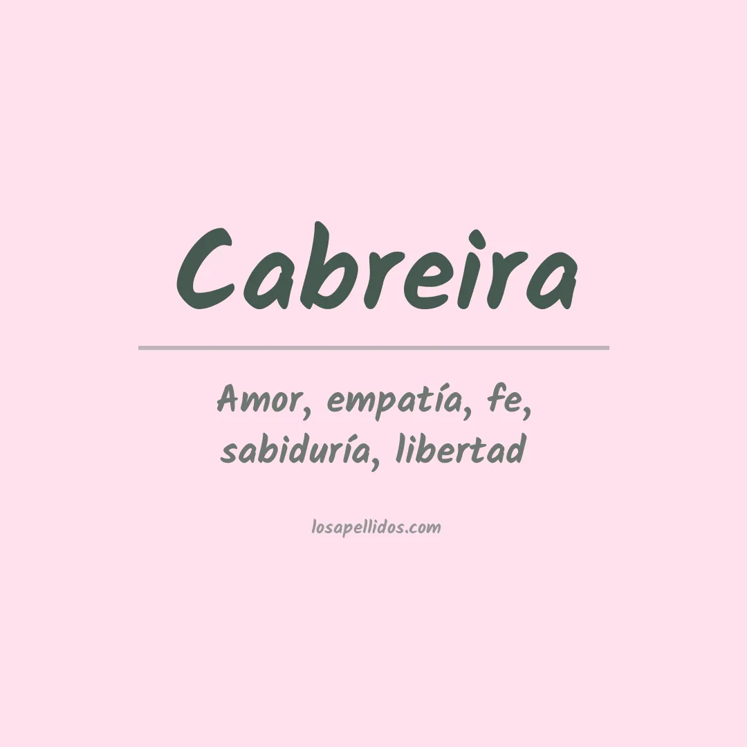 Apellido Cabreira