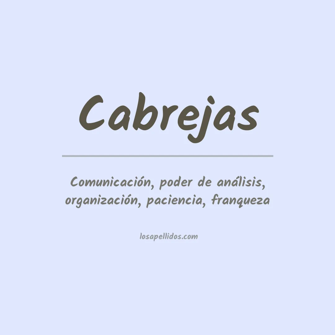 Apellido Cabrejas