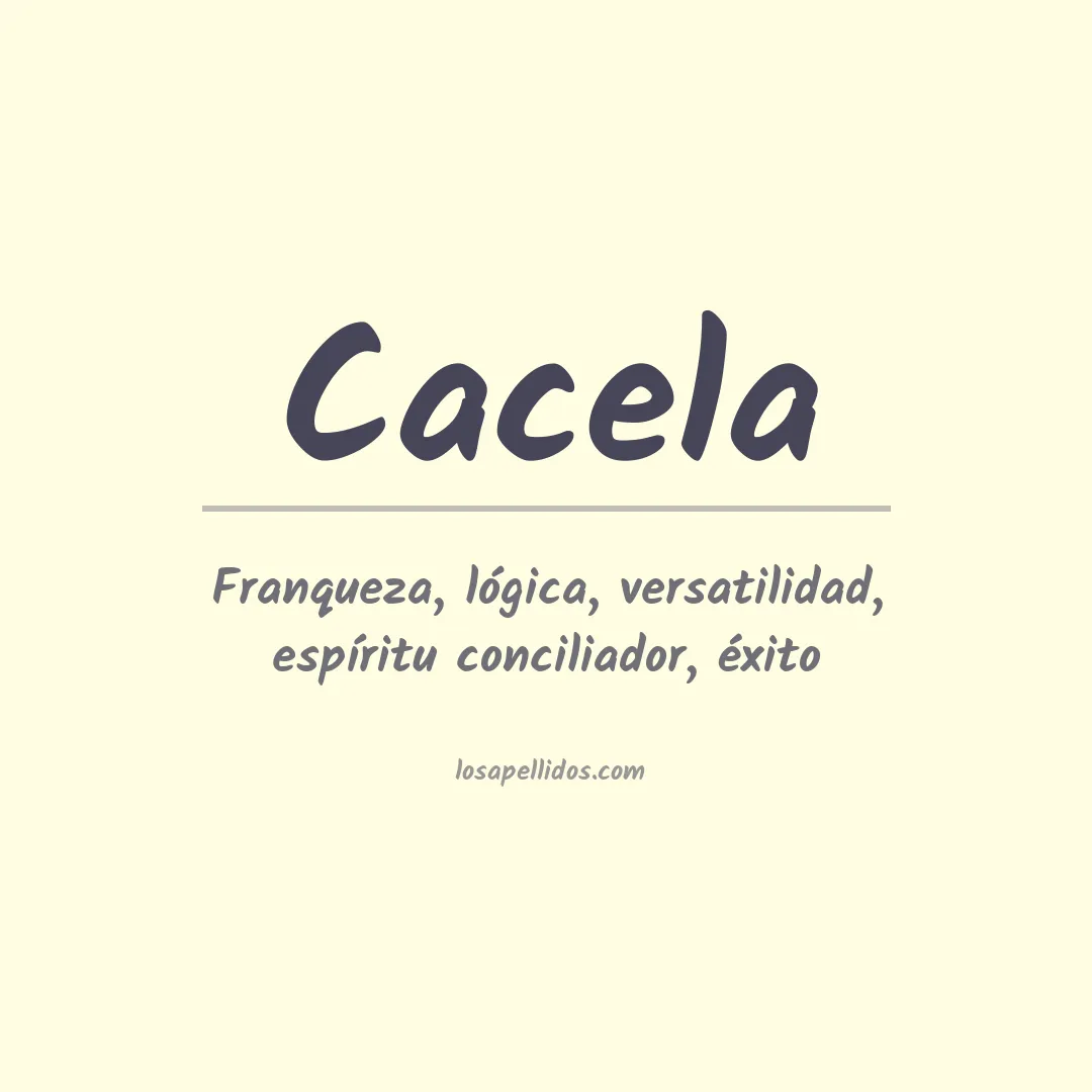 Apellido Cacela