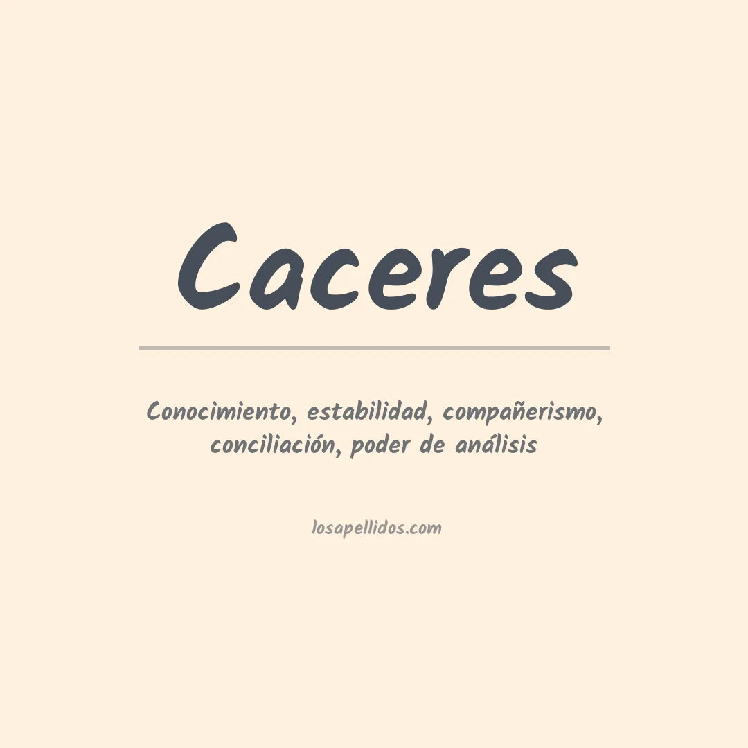 Apellido Cáceres
