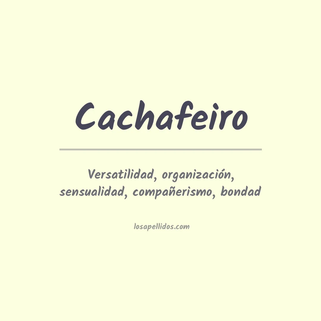 Apellido Cachafeiro