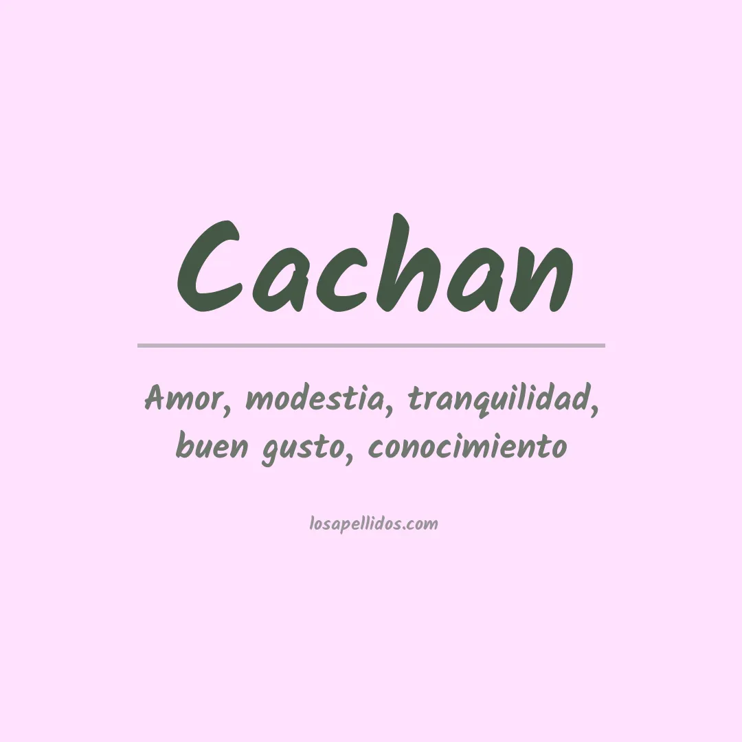 Apellido Cachan