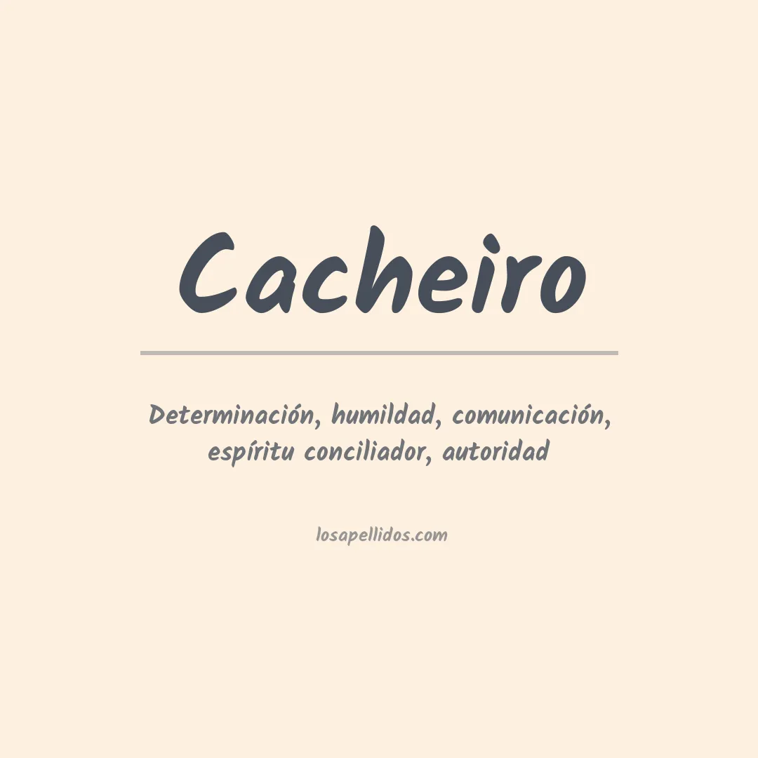 Apellido Cacheiro