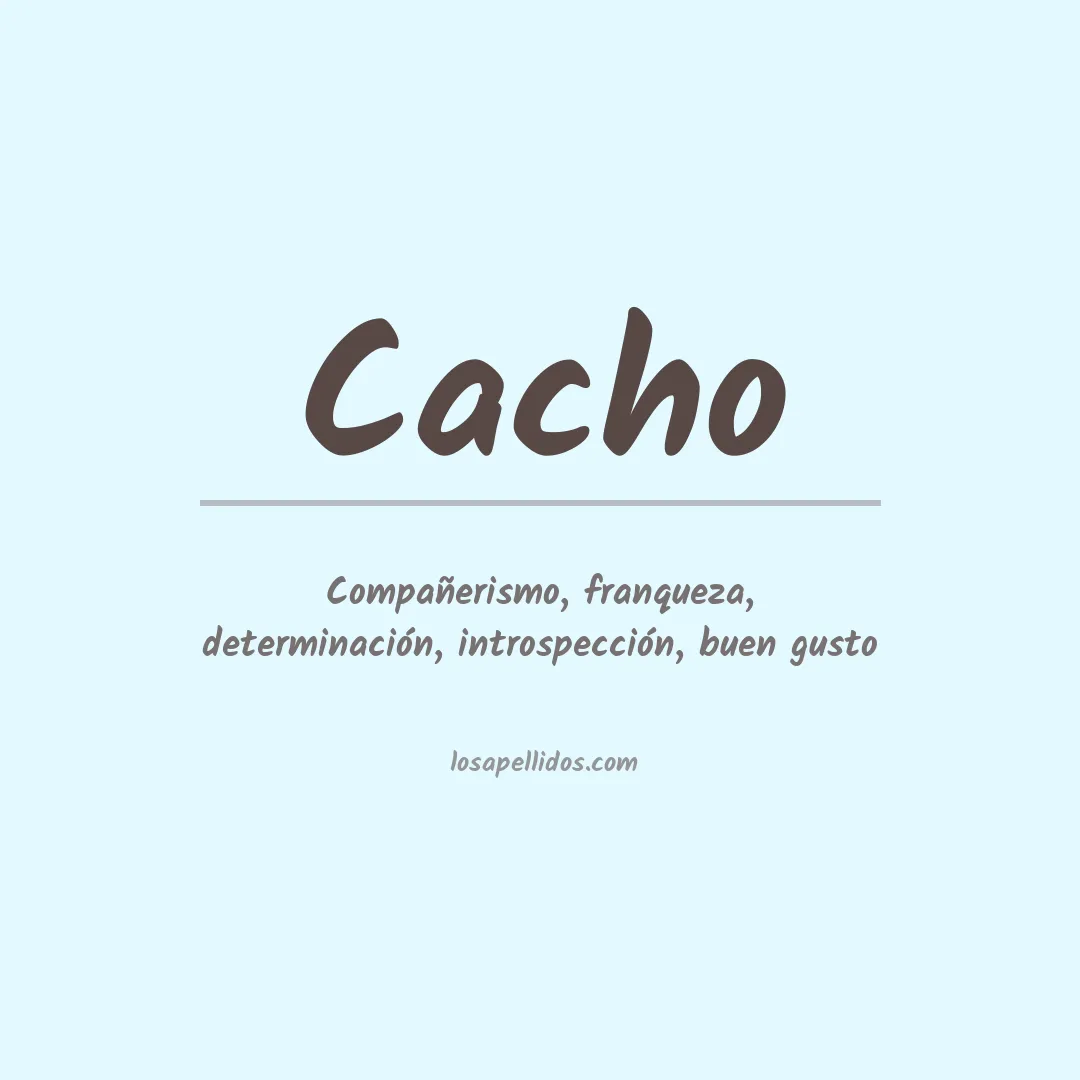 Apellido Cacho