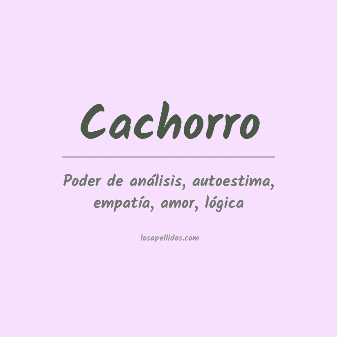 Apellido Cachorro
