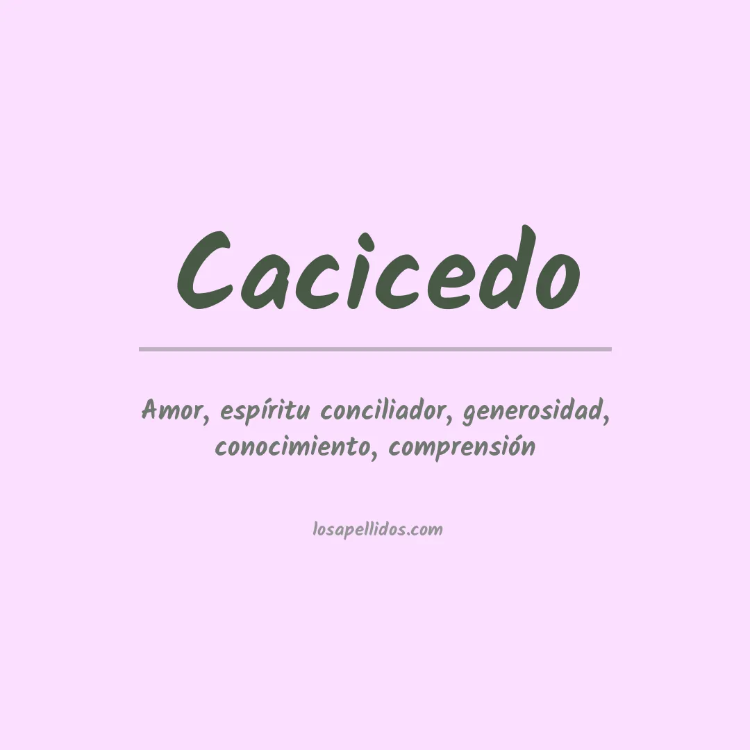 Apellido Cacicedo