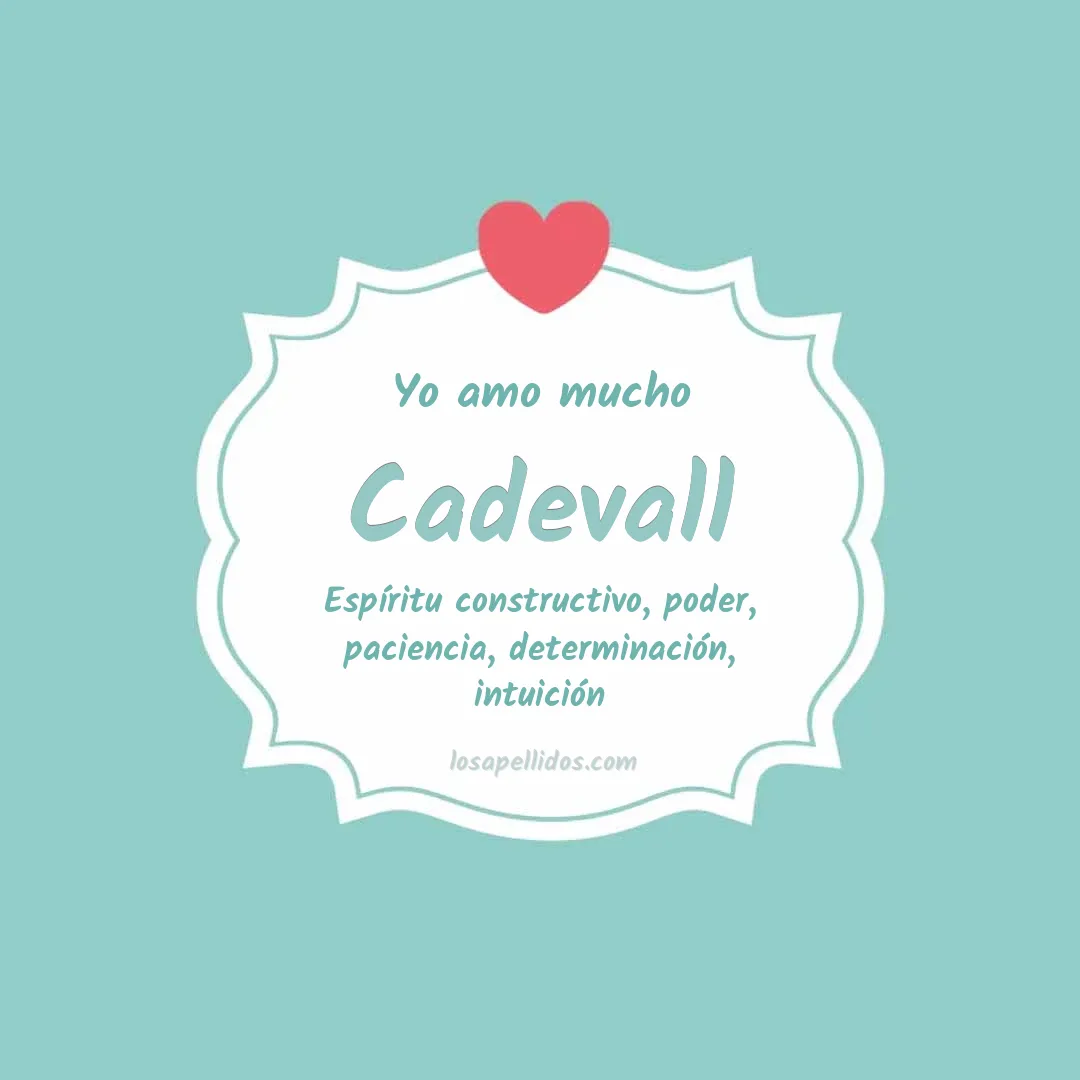 Yo amo mucho Cadevall