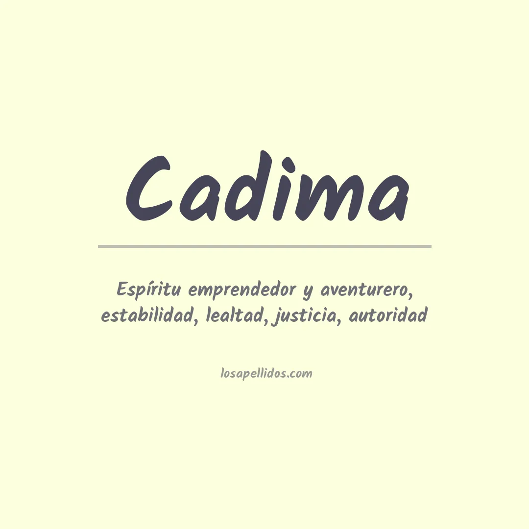 Apellido Cadima