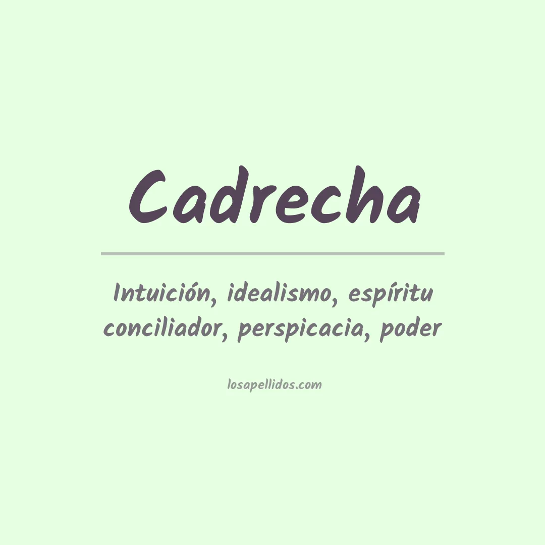 Apellido Cadrecha
