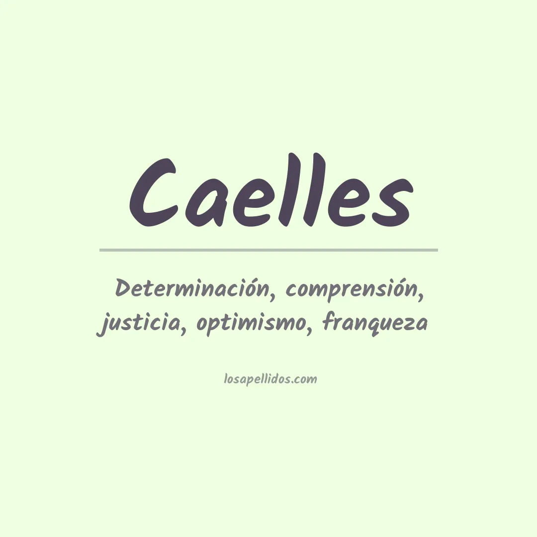 Apellido Caelles