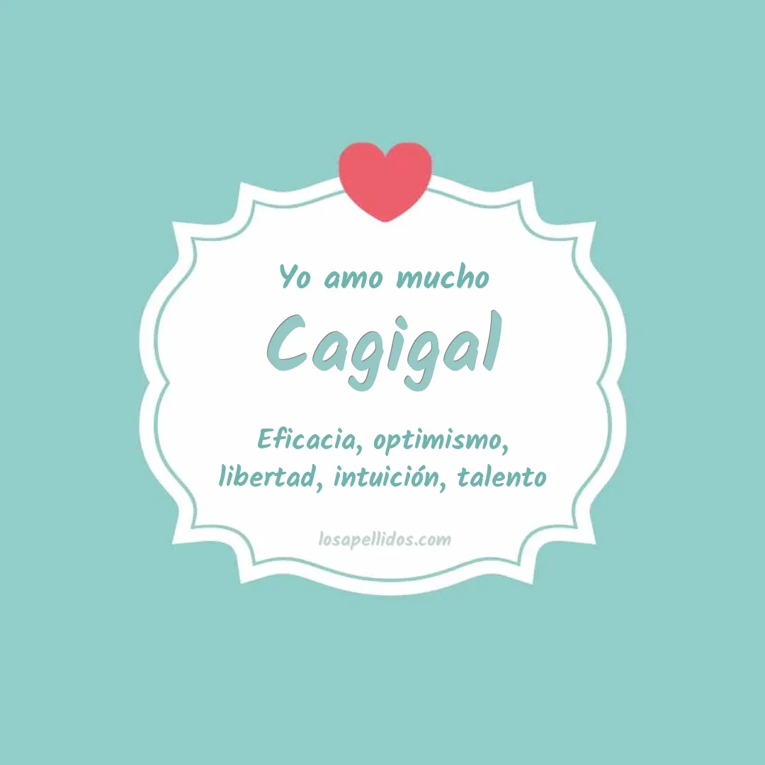 Yo amo mucho Cagigal