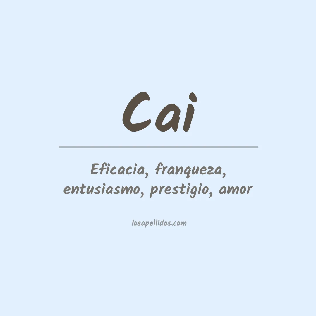 Apellido Cai