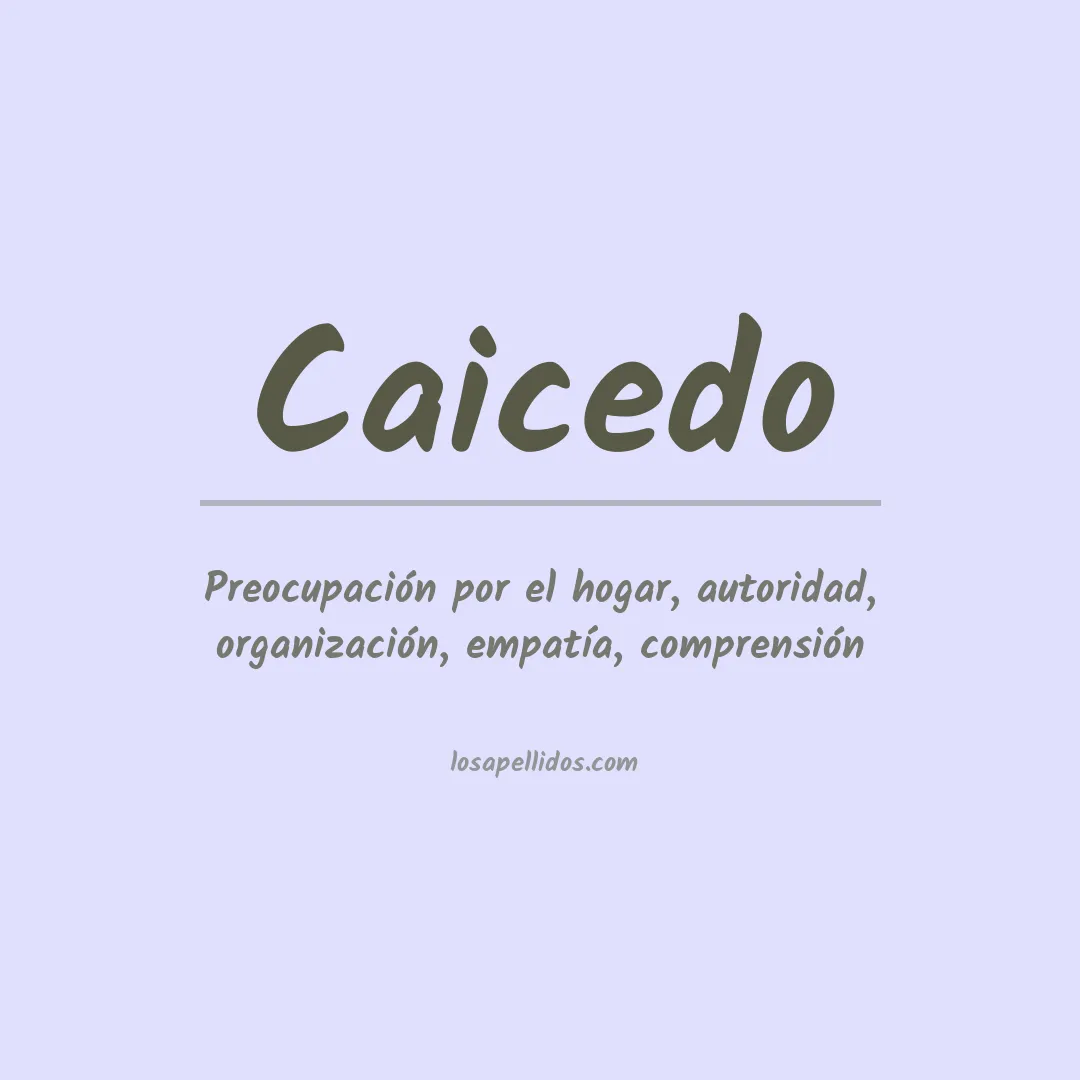 Apellido Caicedo