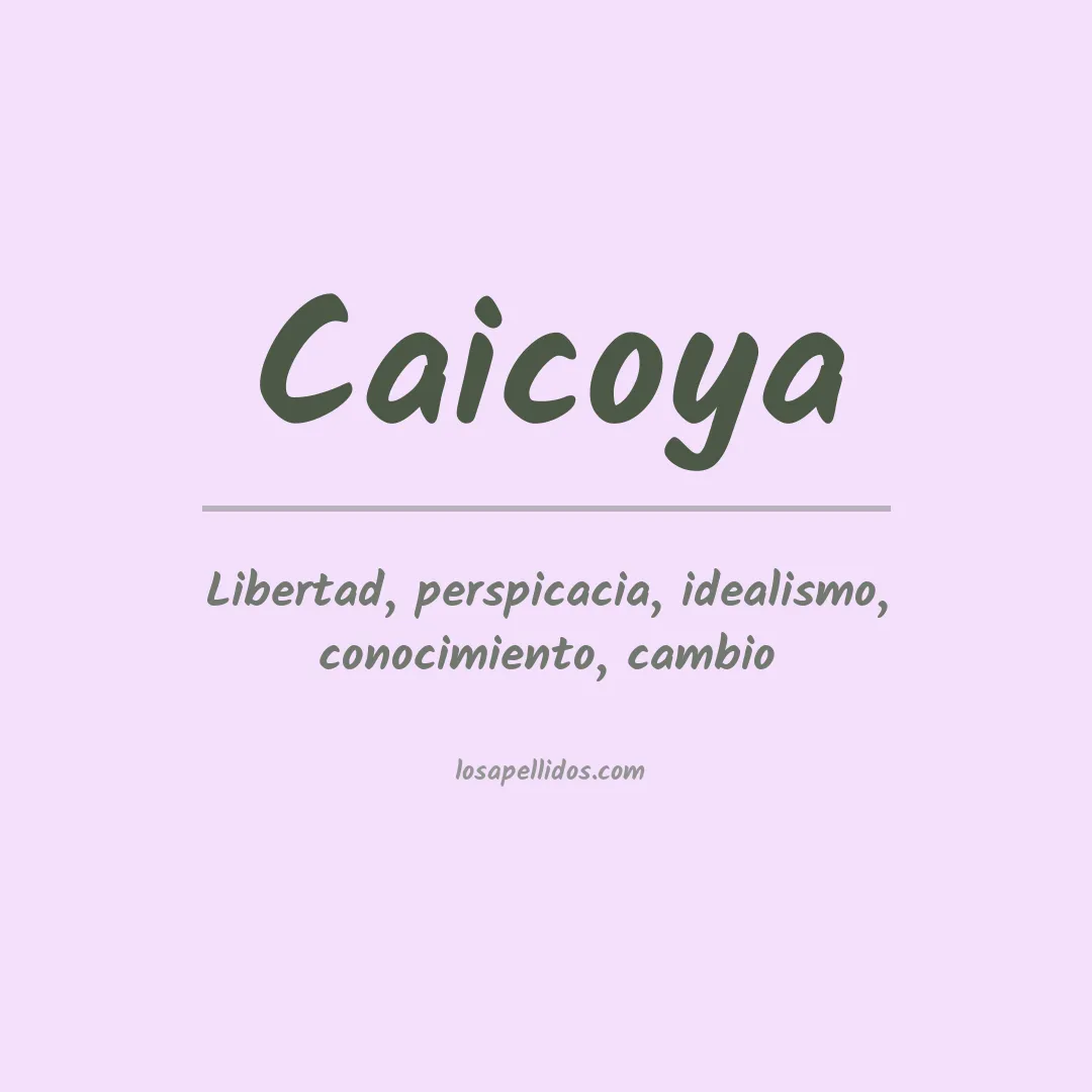 Apellido Caicoya