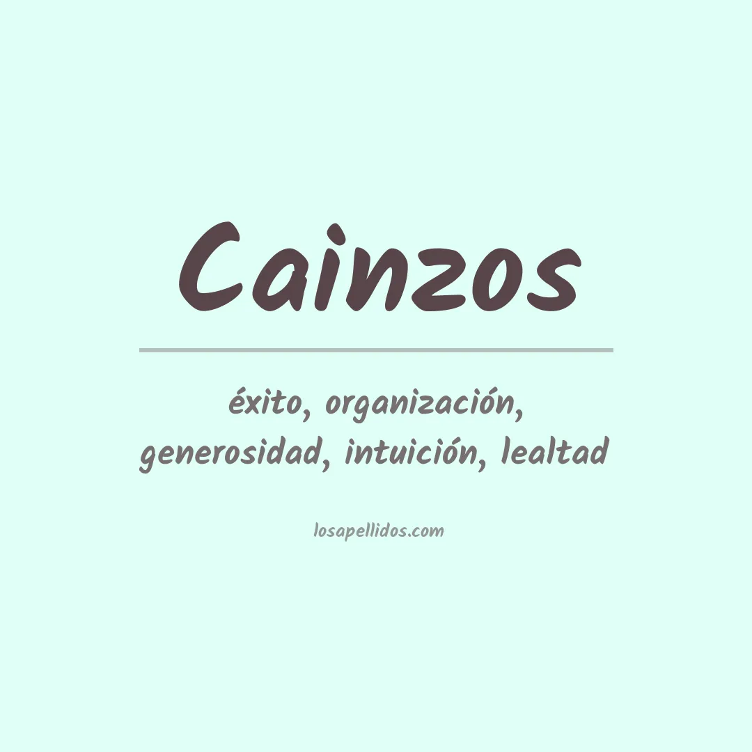 Apellido Cainzos