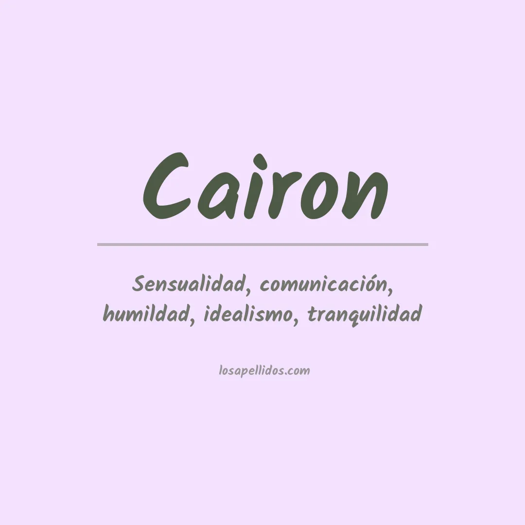Apellido Cairon