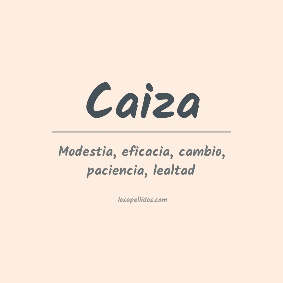 Apellido Caiza