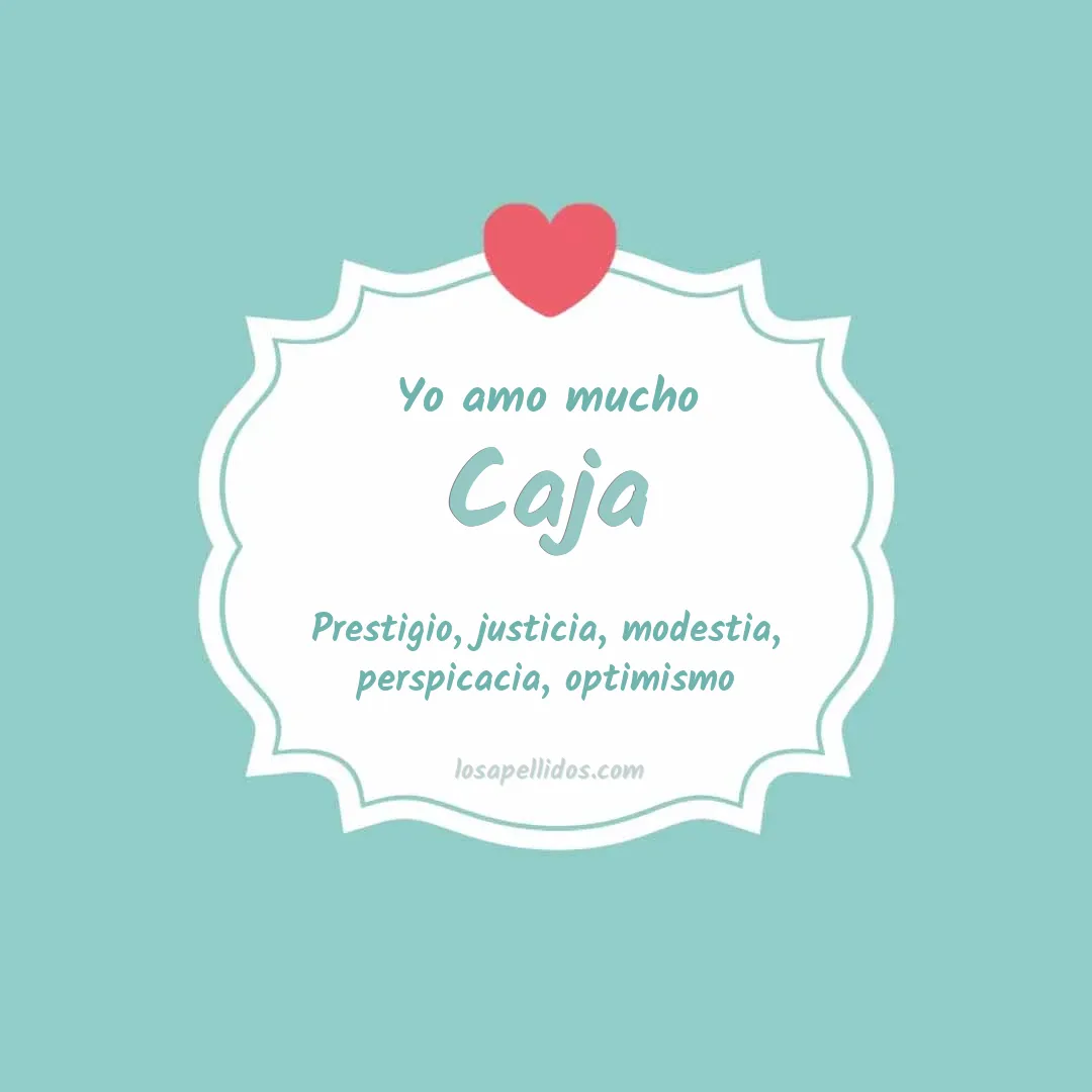 Yo amo mucho Caja