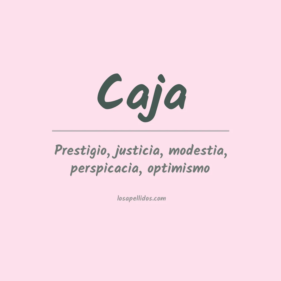 Apellido Caja
