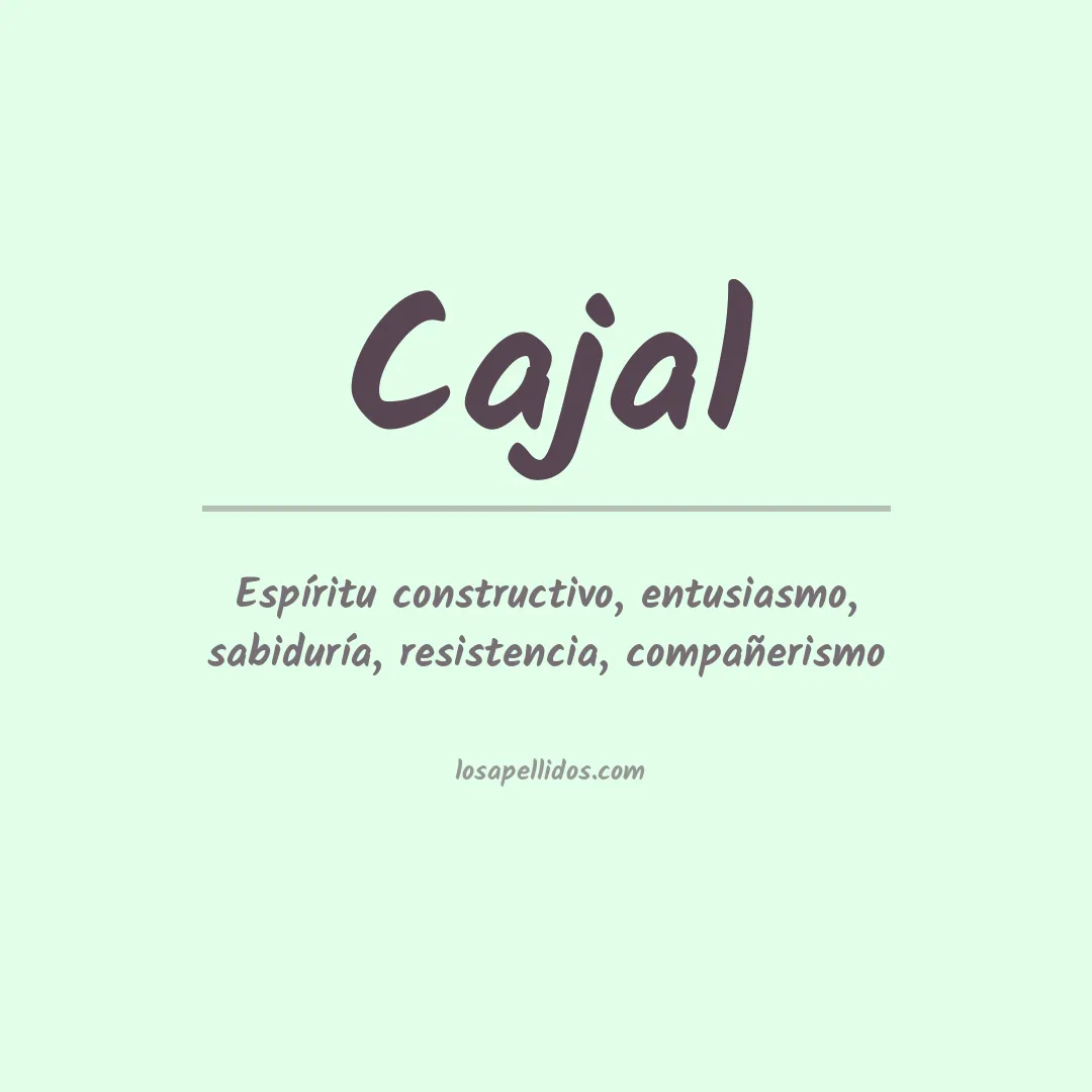 Apellido Cajal