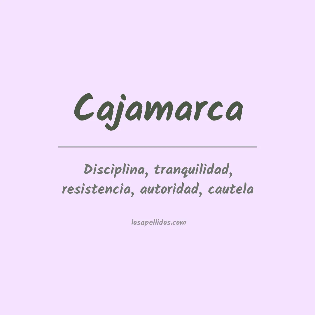 Apellido Cajamarca