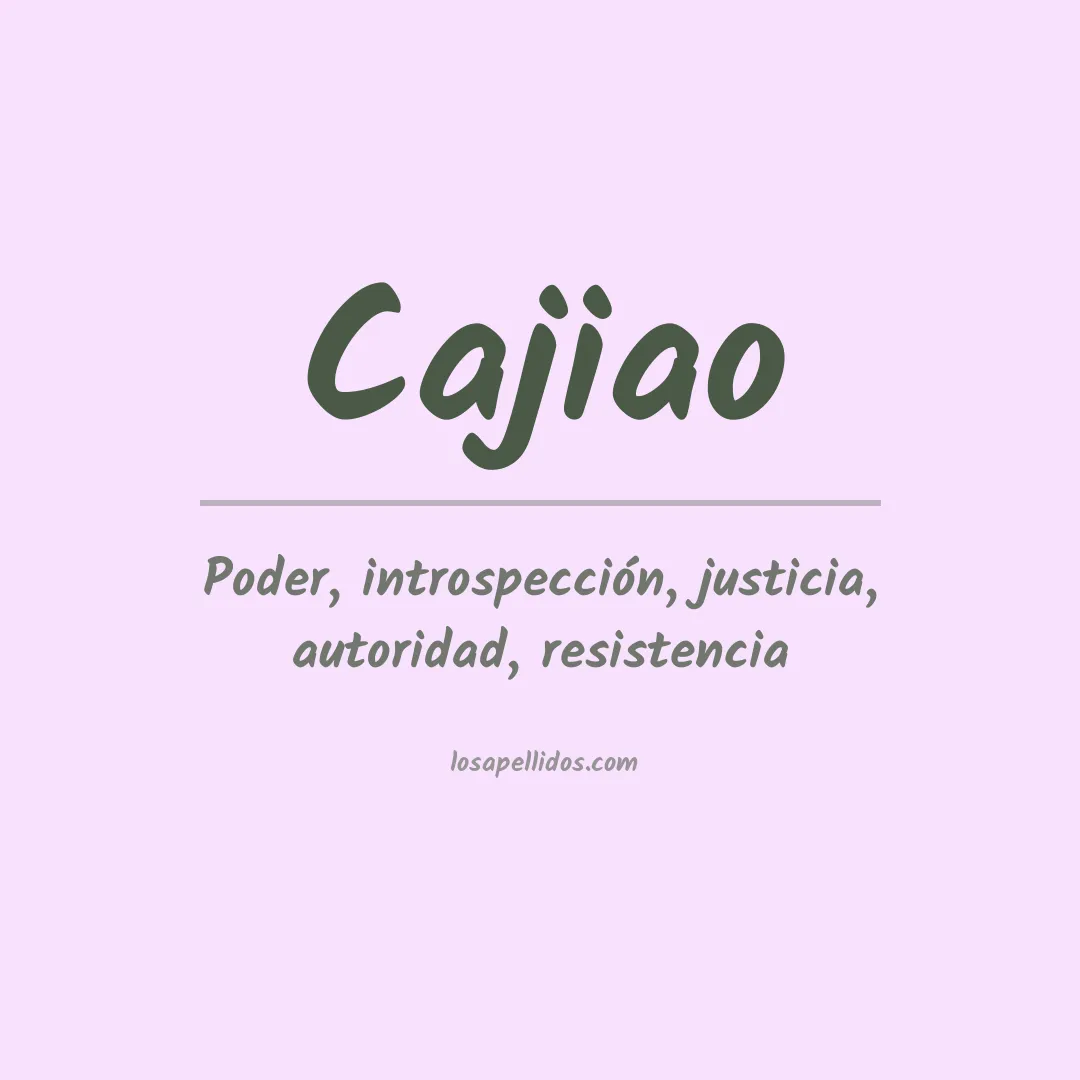 Apellido Cajiao