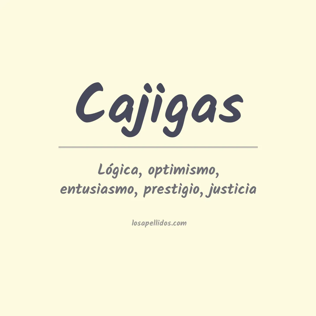 Apellido Cajigas