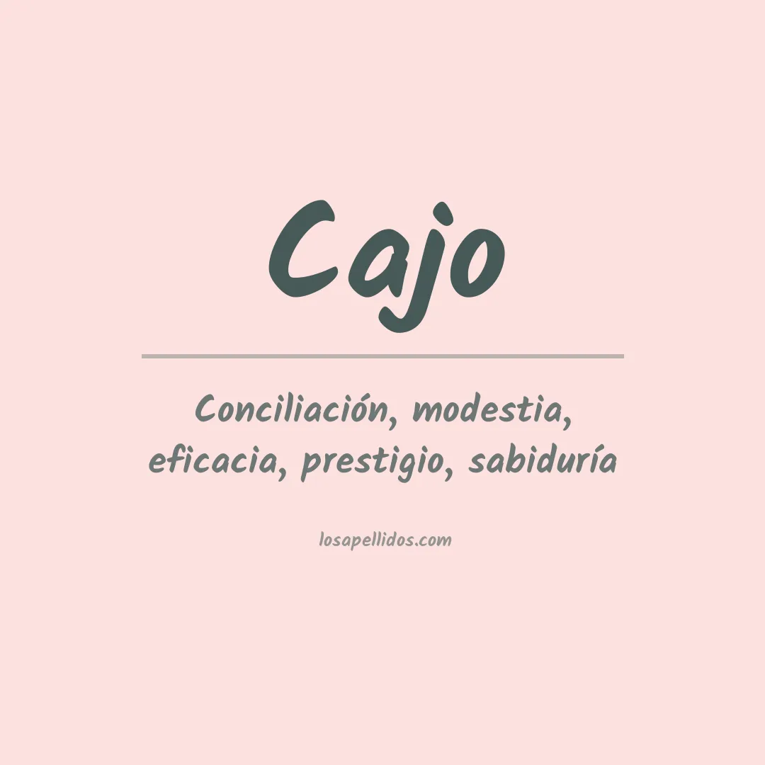Apellido Cajo