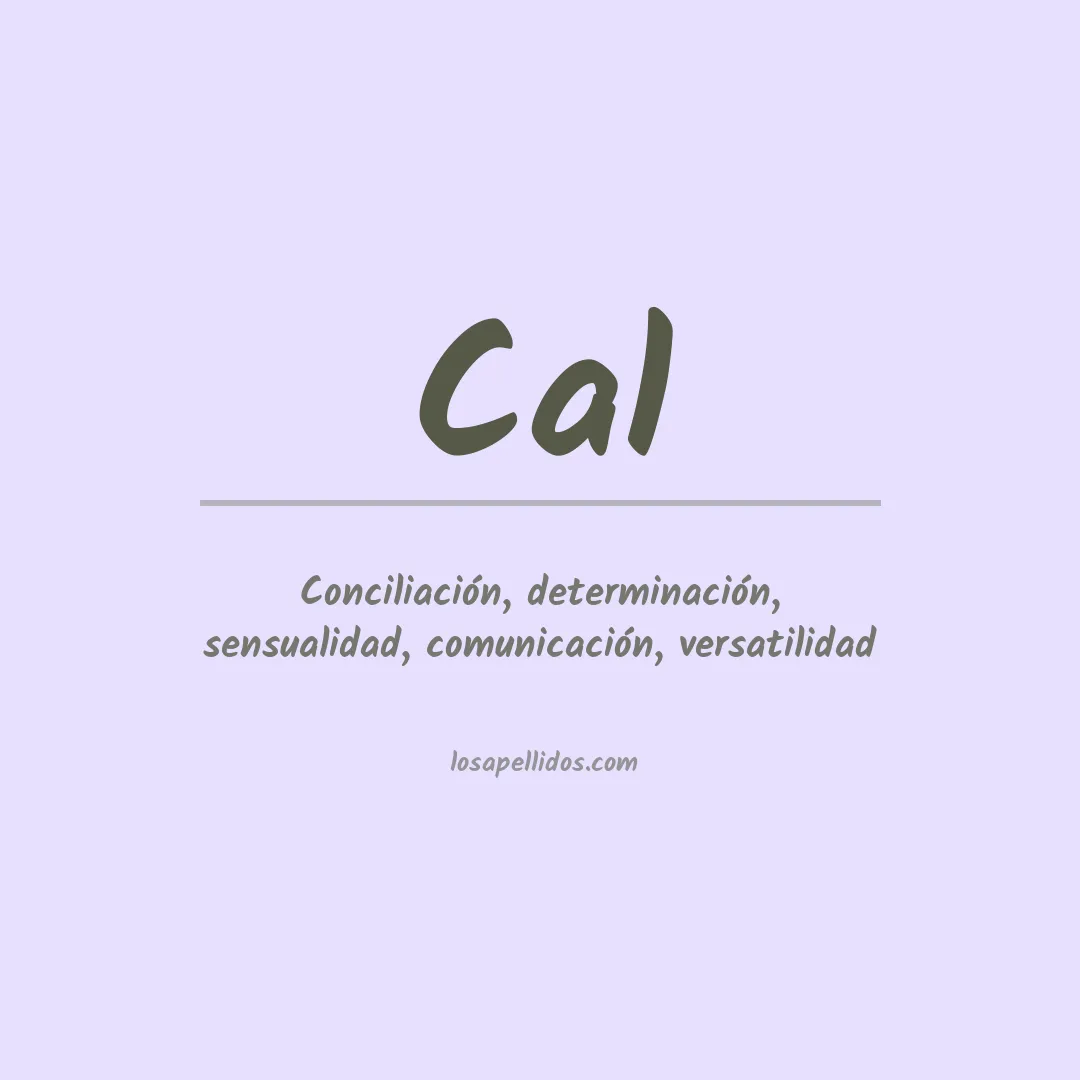 Apellido Cal