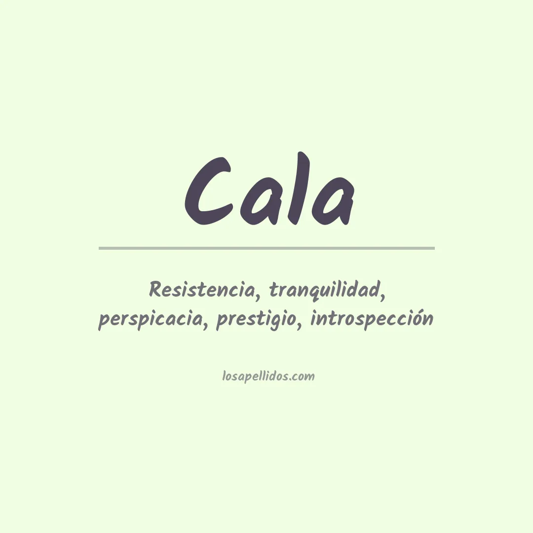 Apellido Cala