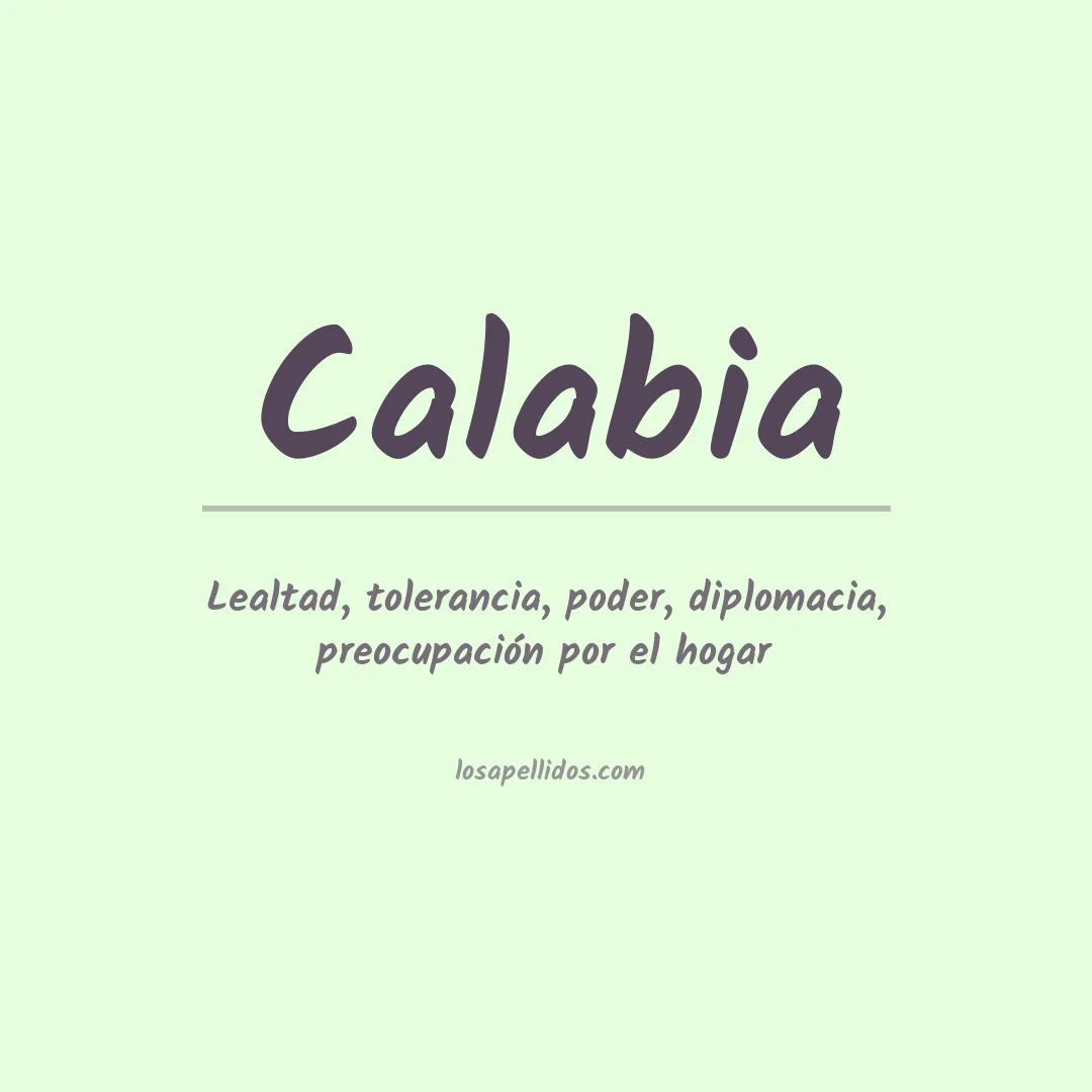 Apellido Calabia