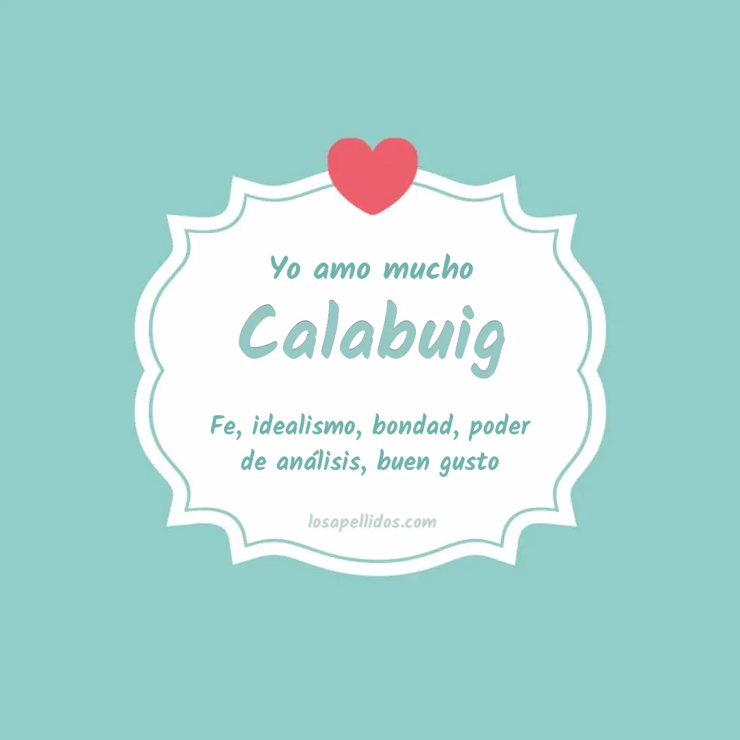 Yo amo mucho Calabuig