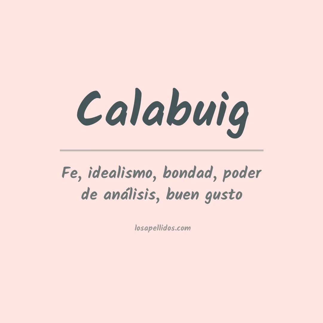 Apellido Calabuig