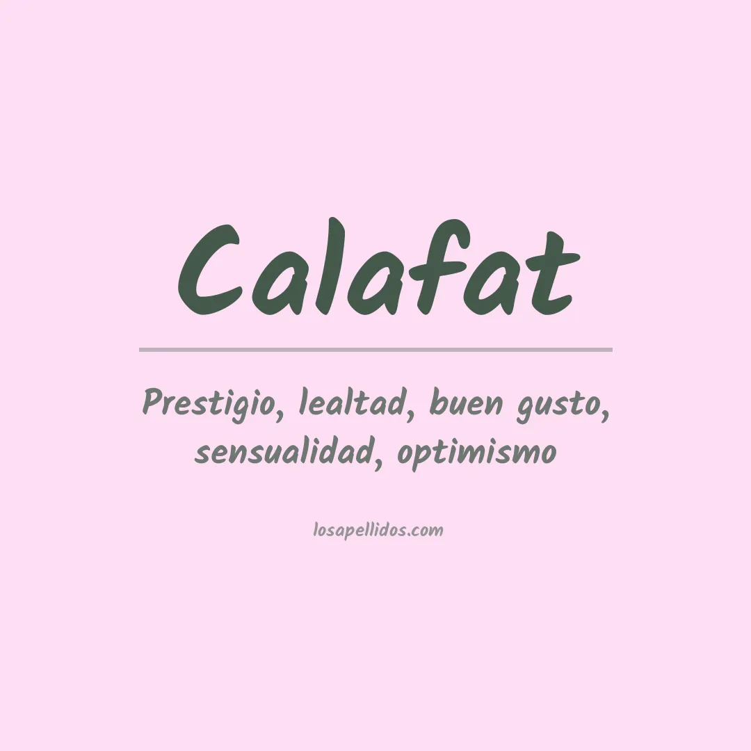 Apellido Calafat