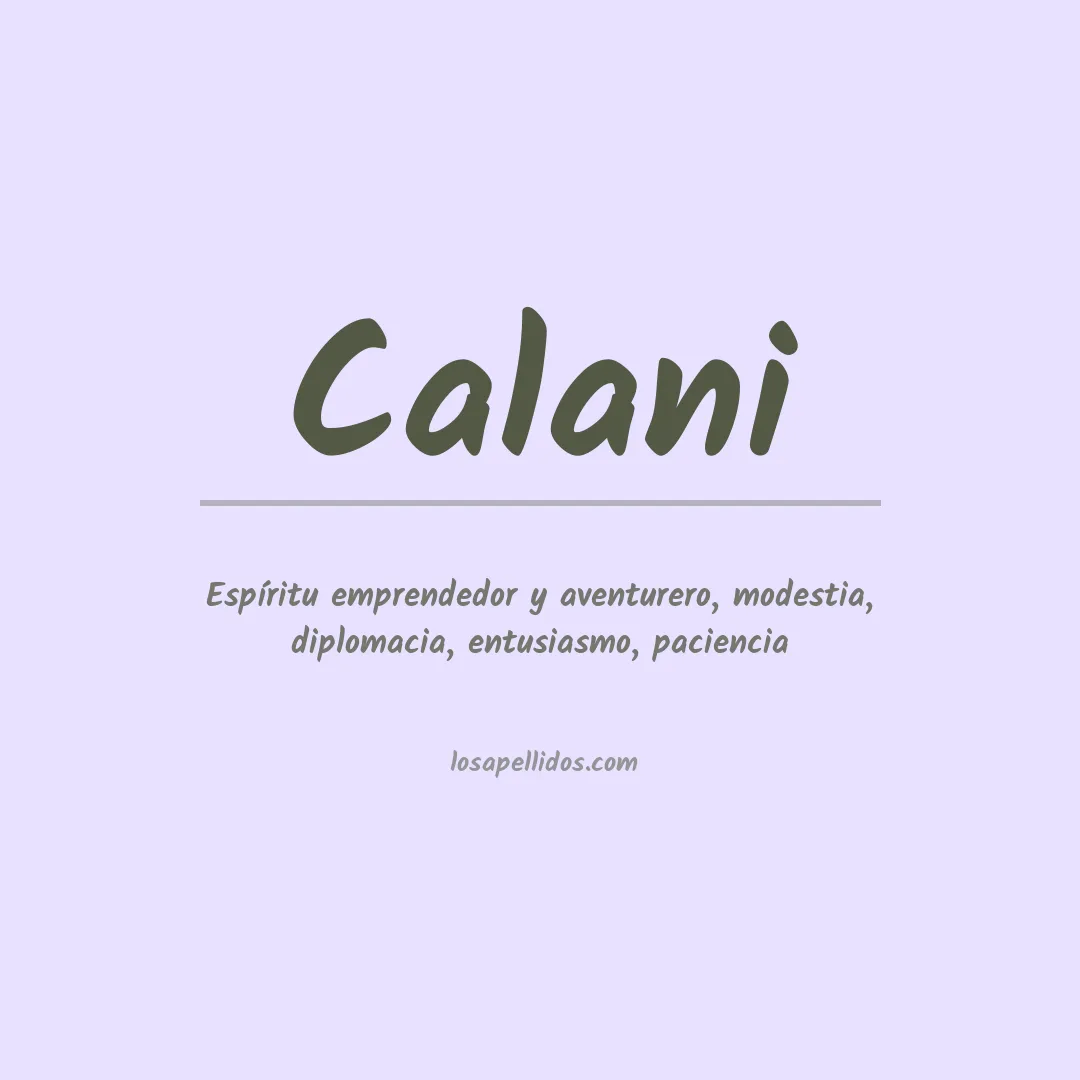Apellido Calani