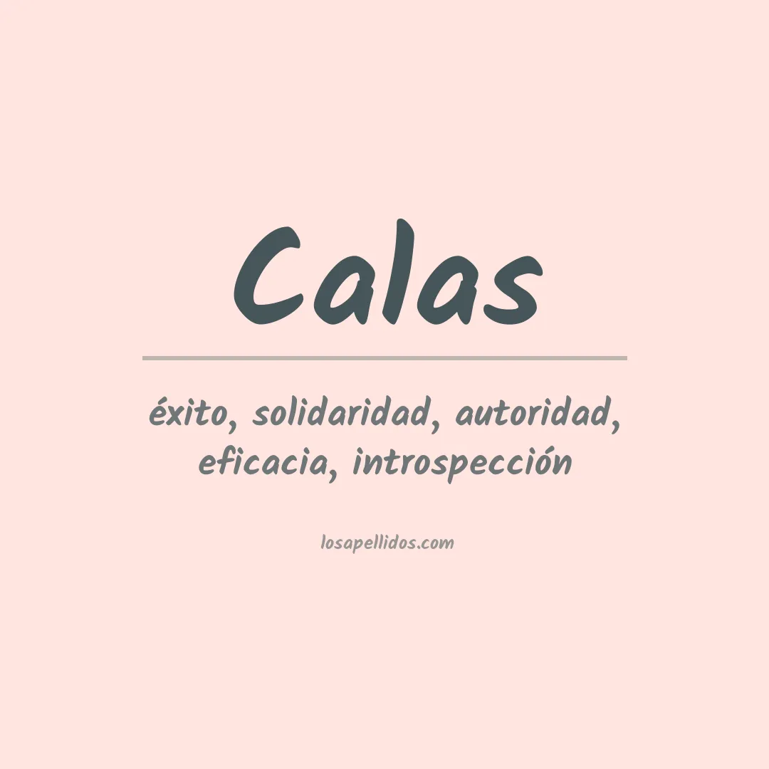Apellido Calas