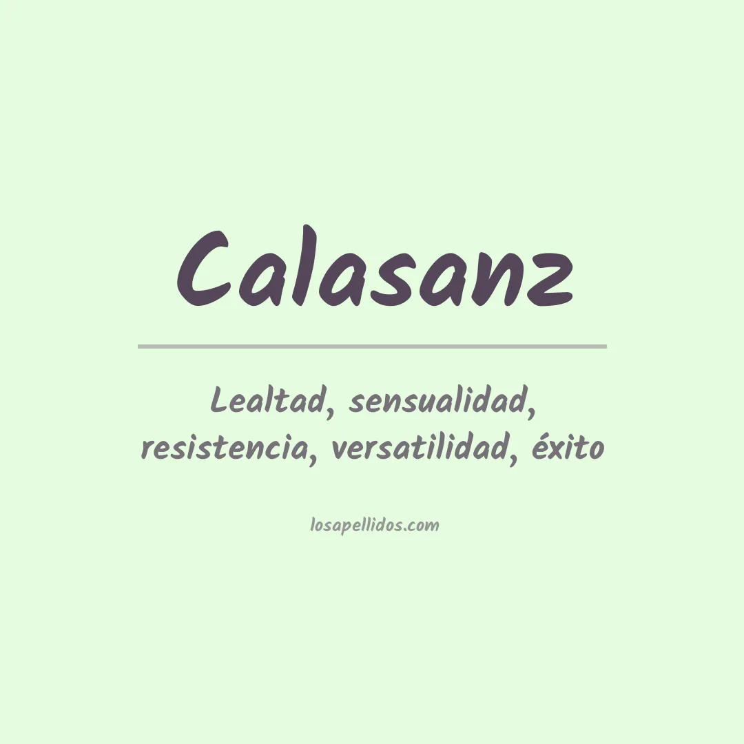 Significado del Apellido Calasanz