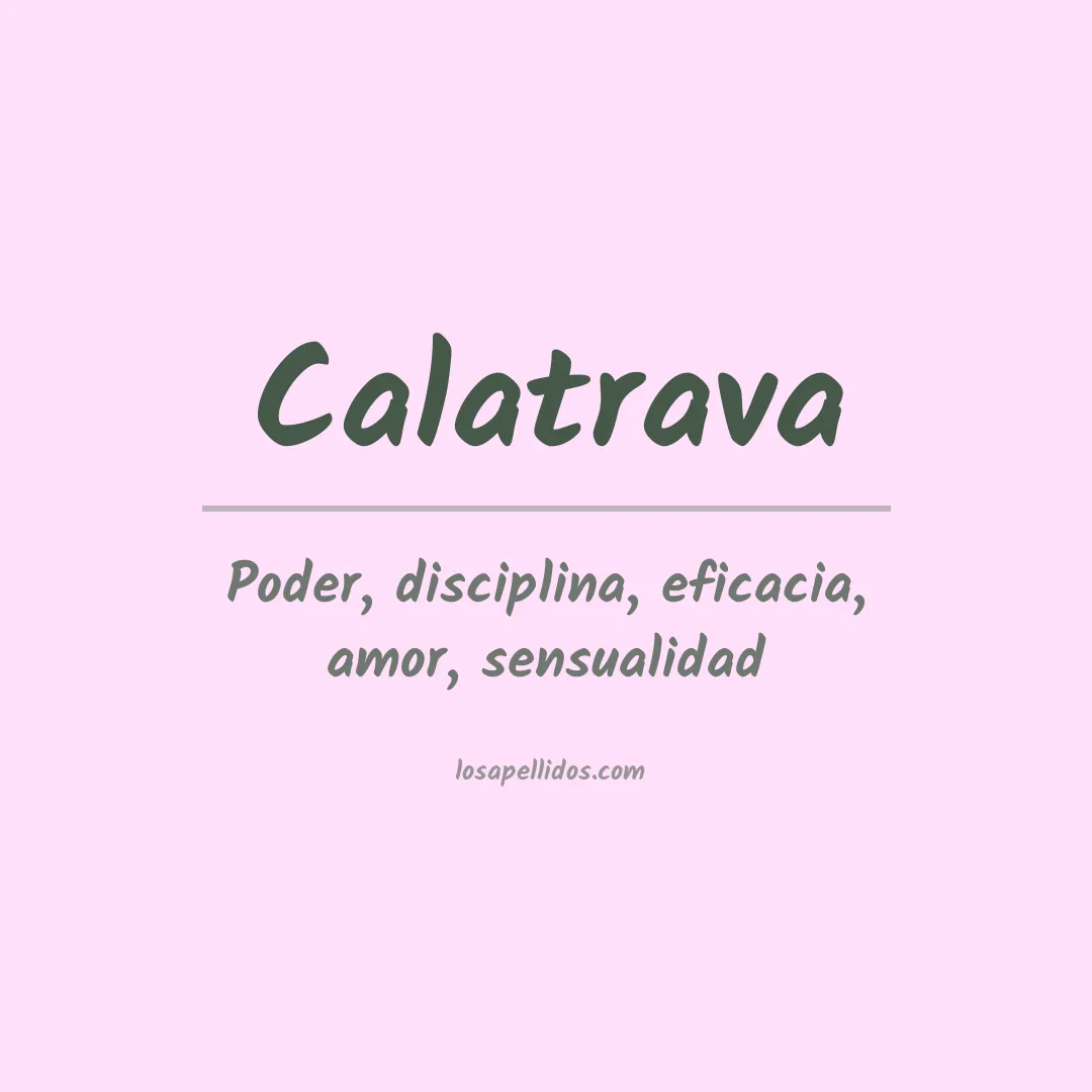 Apellido Calatrava