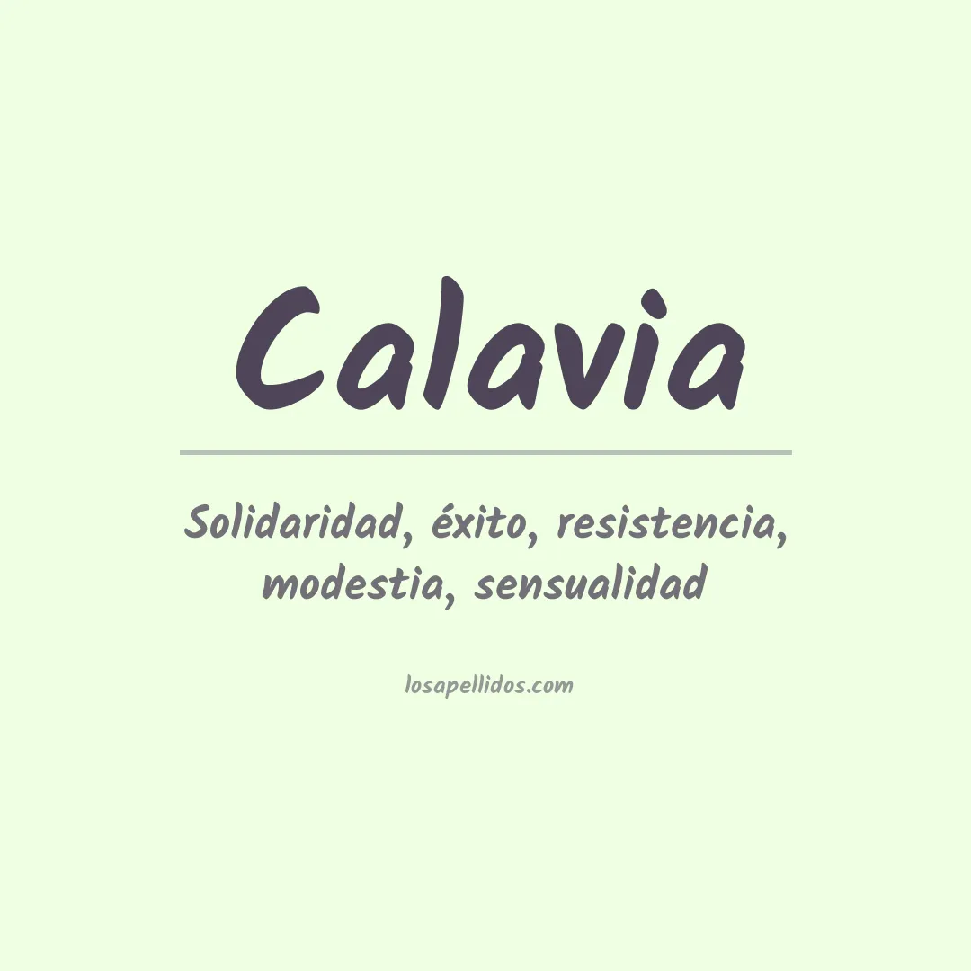 Apellido Calavia