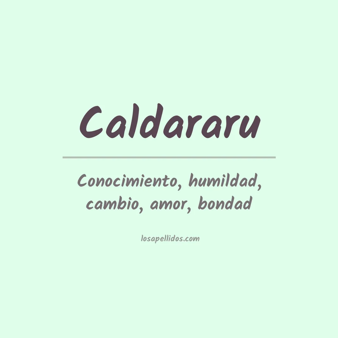 Apellido Caldararu