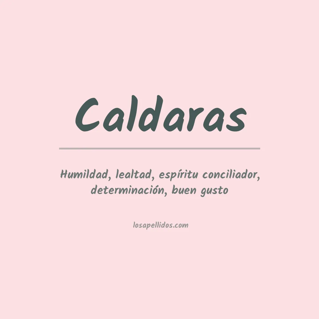 Apellido Caldaras