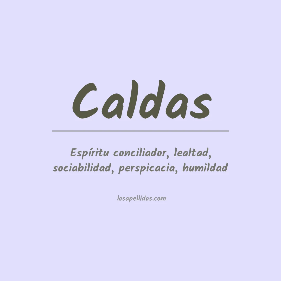Apellido Caldas