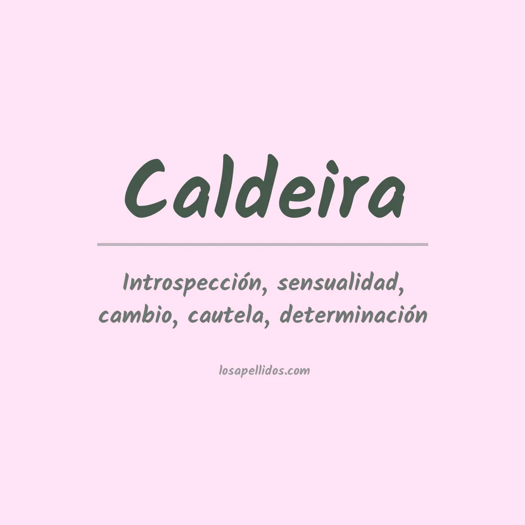 Apellido Caldeira