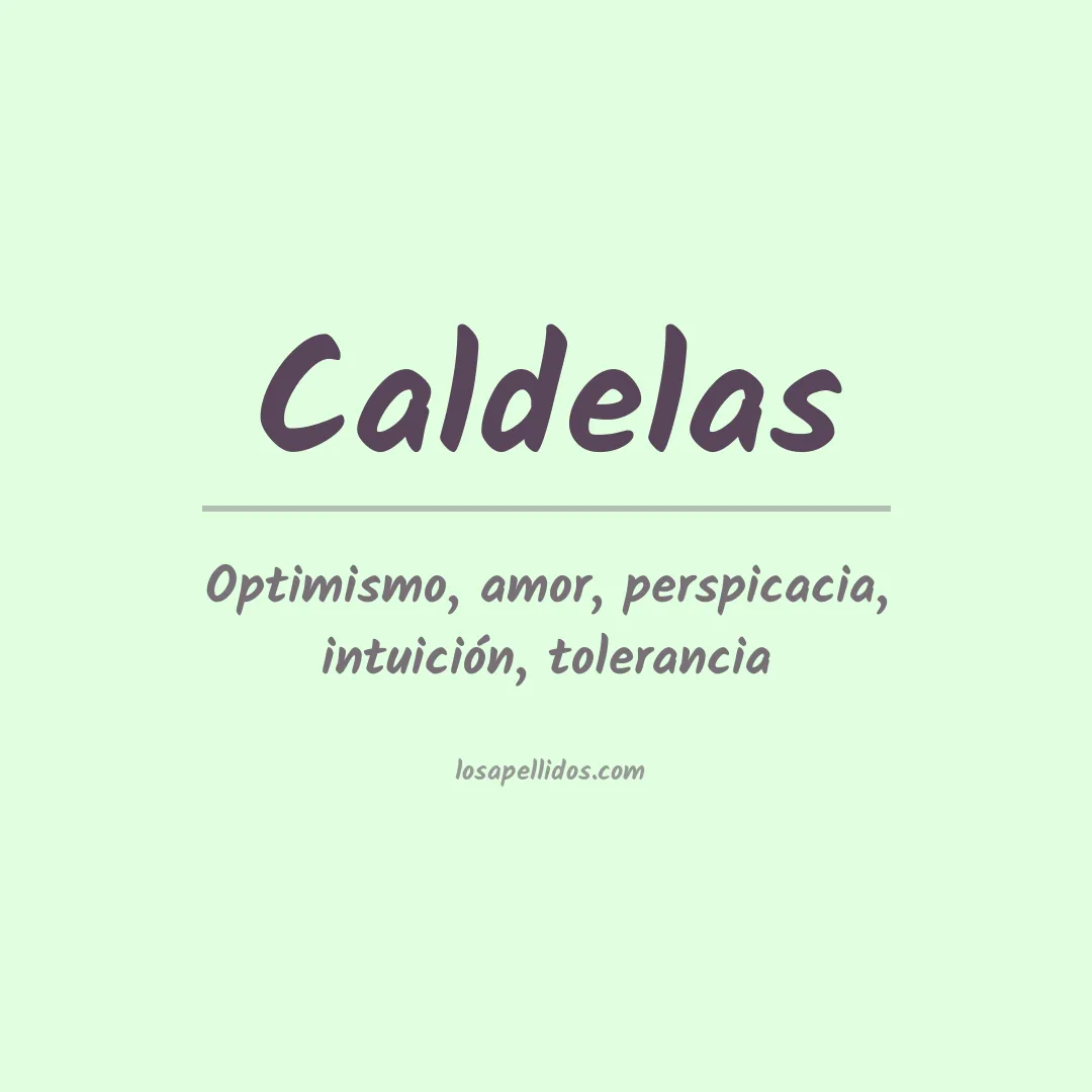Apellido Caldelas