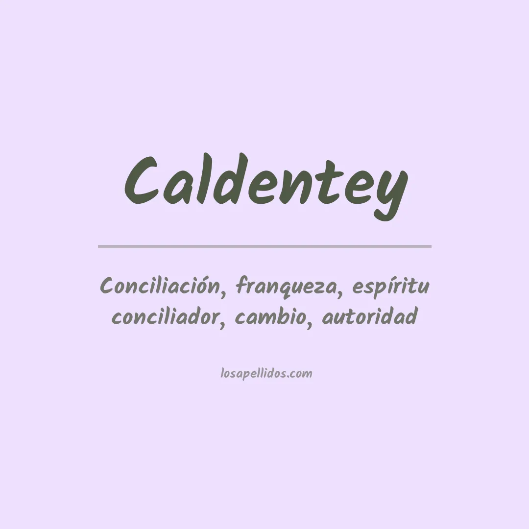 Apellido Caldentey